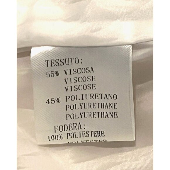 Faux Vegan Leather White Floral Embroidered Studded Zip Biker Moto Jacket - Picture 7 of 14